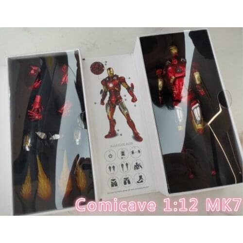 Comicave 1:12 Scale MK7 Diecast Alloy Collectible 15.3cm LED Lighting Model for Fans Gifts Action Figure