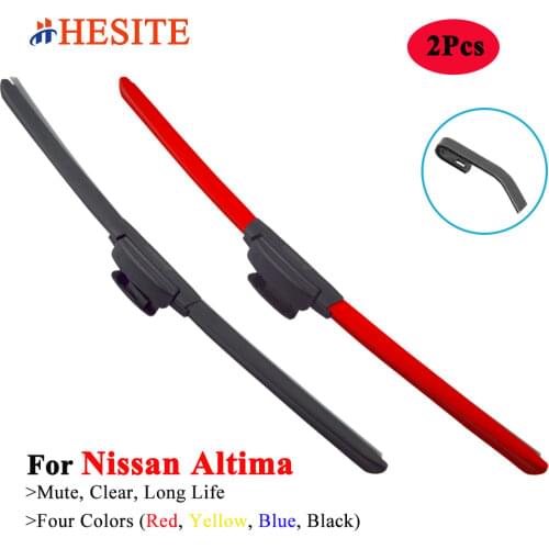 HESITE Color Windshield Wiper Blades For Nissan Altima L31 L32 L33 l34 Models 2002 2003 2005 2006 2008 2013 2014 2015 2016 2017