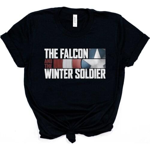 The Falcon and The Winter Soldier Shirt Cool Bucky Barnes T-shirt MCU Comics Superhero Tees Tv Show Fans Shirts