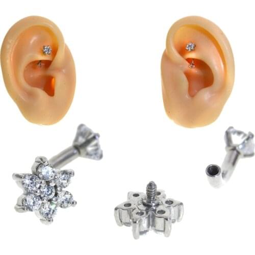 1Pc 100% Steel 16G Curved Barbell Lip Ring Snug Daith Helix Rook Earring Cartilage Tragus Jewelry Eyebrow Banana Piercing Ring