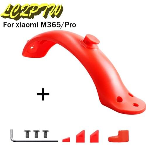 For Xiaomi Mijia m365 Pro Fenders Scooter Wings Rear Mud Guard Support Protection ABS Plastic Parts Screws Rubber Stopper Parts