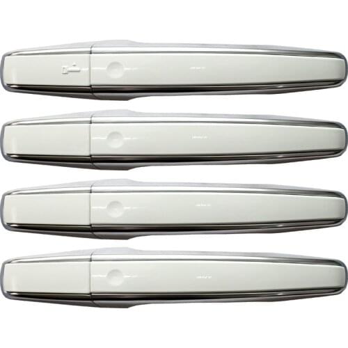 High Quality 4 Set Car External Door Handle Cover Trim Fit For Land Rover Discovery 5 Range Rover Sport Vogue Evoque Accessories