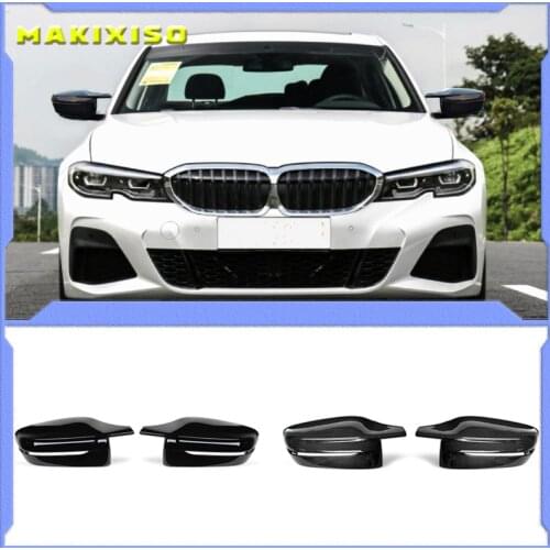 Carbon Fiber Exterior Side Rearview Mirror Cover Trim For BMW 3/5/6/7/8-Series G11 G12 G14 G15 G16 G20 G21 G30 G31 G32 2019 2020