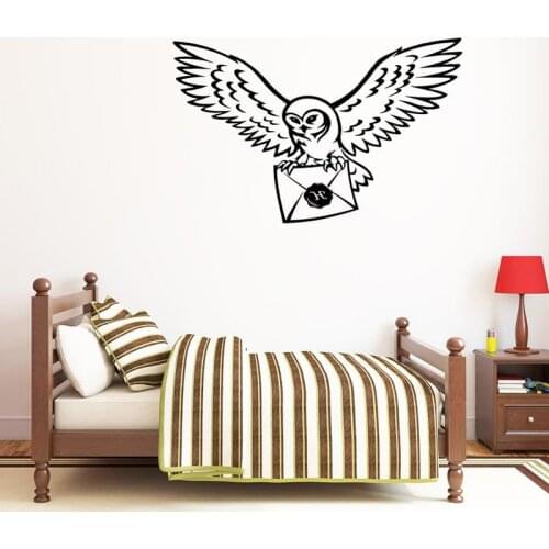Owl Wall Vinyl Sticker Potter Wall Decal Art Home Decoration Kid Room Decal Nursery Room Gift E22
