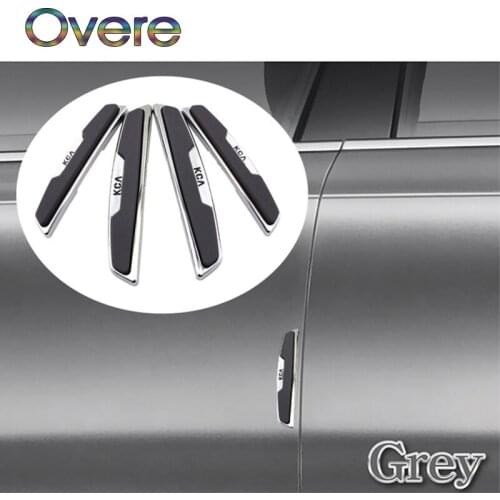 Overe 4Pcs Auto Car Door Protector Anti-bump stickers Styling For Peugeot 508 308 206 307 207 407 2008 Citroen C4 C5 Opel Astra