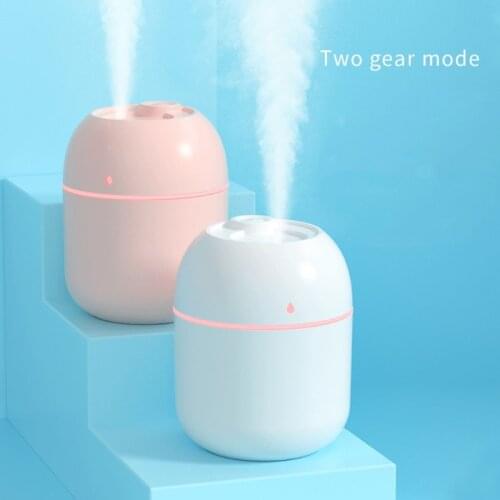 Portable 220ml Mini Water Drop Humidifier USB Air Diffuser Fogger Mist Maker Sprayer with LED Light Desktop Night Lamp