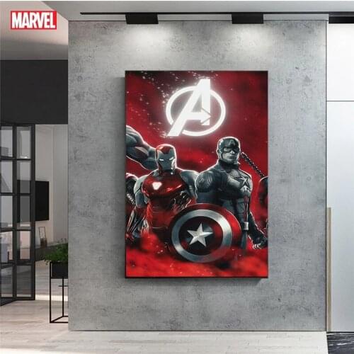 Captain America Avengers Marvel Poster Iron Man Superhero Home DecorationDiamond Painting Art Kids Bedroom Birthday Gift