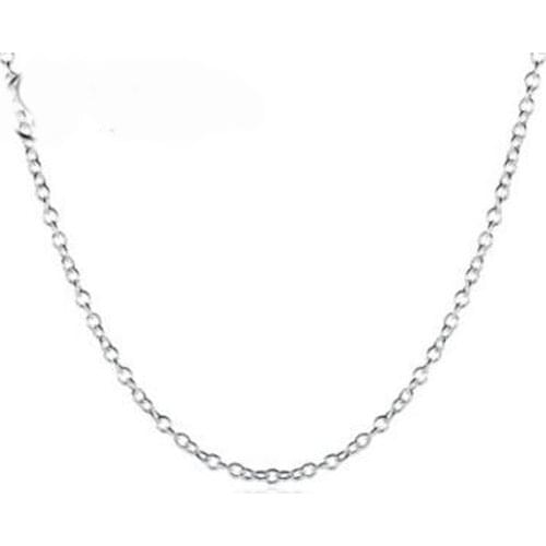 Simple Elegant Gold/Rhodium Color Plated Link Chain Necklace Jewelry