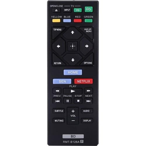 1pc Remote Control RMT-B126A Black Replacement Remote Controller For Sony Blu Ray BDP-S1200 BDP-S3200/S5200
