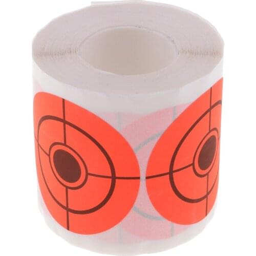 250pcs Paper Target Sticker Roll Fluorescent for Long & Short Range Shooting