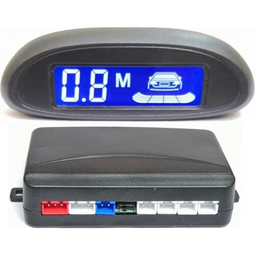 Parktronic car intelligent car detection system, LED buzzer display, with 4 car sensors, car accessories