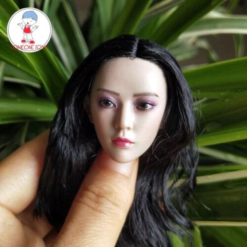 ON SALE 1/6 Scale Asian Girl Head Carving Phantom Killer Head Sculpt PL2019-158 for TBLeague 12 Inches Action Figures