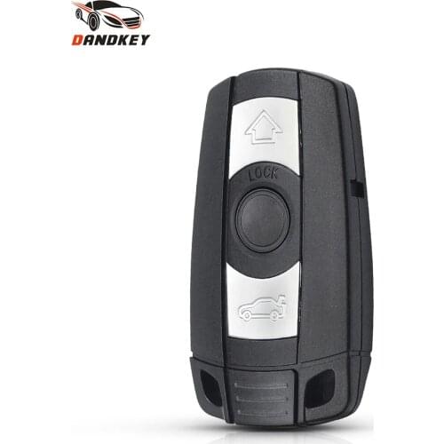 Dandkey Replacement For BMW 1 5 3 6 Series X5 X6 E87 E89 E91 E92 E60 E90 3 Buttons Remote Smart Car Key Shell Fob Blank Case