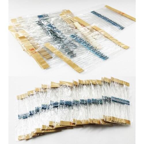 1460pcs/lot 73 values 1/4W 0.25W 1% Metal Film Resistor Assortment Kit Set 1R-10mR 1ohm-10Mohm resistor samples kit