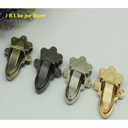 2pcs/10pcs new 5 colors luggage and handbag hardware accessories DIY metal crown mortise lock accessories