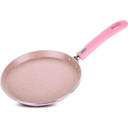 24Cm(8 Inch)Frying Pan Pizza Pancake Non-Stick Pan Aluminum Pans Steak Frying Pot Gas Cooker Induction Cooker Pans Flat Frying P