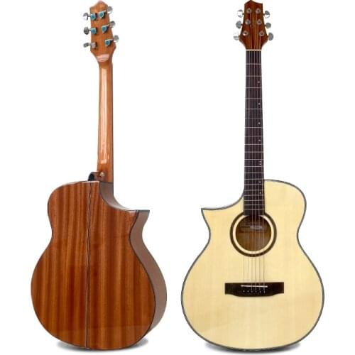 40inch left-hander wooden guitar left-handed person use folk guitar southpaw travel guitar 40inch acoustic guitar