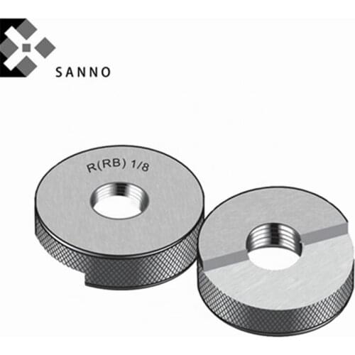 55 Degree British system R1/16- R3 1/2 thread ring gauge with taper pipe go nogo R ring O gauge gage measuring tool
