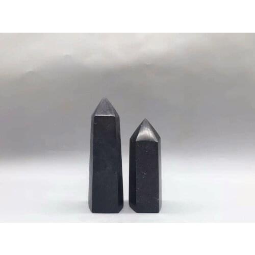 AAAA+ High Quality Shungite Point Healing Crystal Stone Hypographite Tower For Home Decor 1pcs