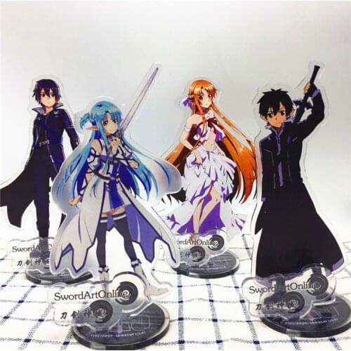 Anime Sword Art Online Acrylic Stand Model Toys SAO Action Figure Pendant toy double-side gift