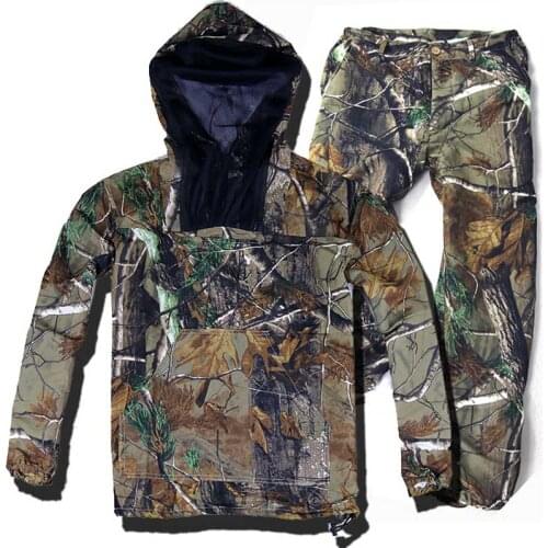 Army Military camouflage Suit Tactical Ghillie Suit Set Jacket Pants Set Outdoor Hunting Clothes