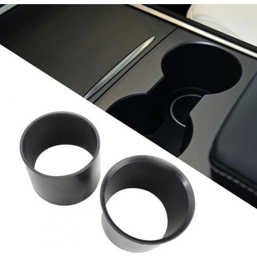 Car Water Cup Bottle Holder Anti Slip ABS Car Drink Holder for Tesla Model 3 Round Convenient ABS Car Water Bottle Mount Stand