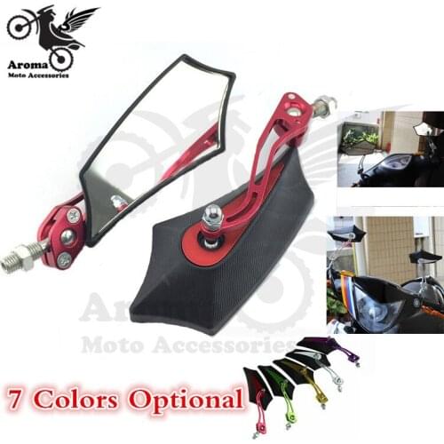 Free shipping motorcycle rearview mirror 10mm universal Motorcycle Accessories for honda motorcycle rear view mirrors hot sell