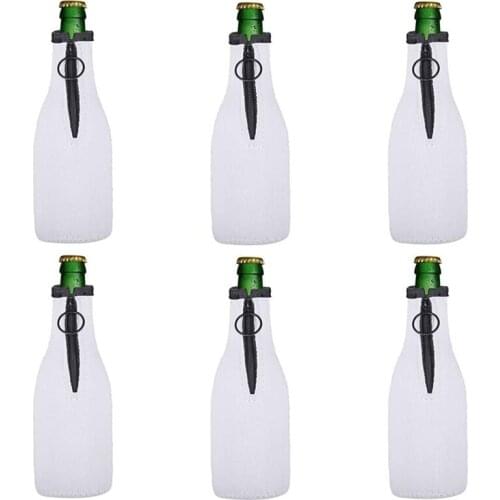 Beer Bottle Cover Sleeve Neoprene Beer Cooler Cover Insulator Sleeve With Zipper For 12 Oz/330Ml Bottles,Party