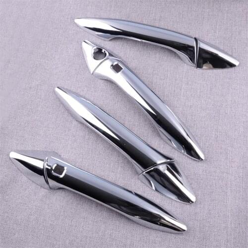 CITALL 8pcs Car Exterior Chrome Smart Door Handle Cover Trim Fit for Hyundai Elantra Sedan Avante 2012 2013 2014 2015 2016