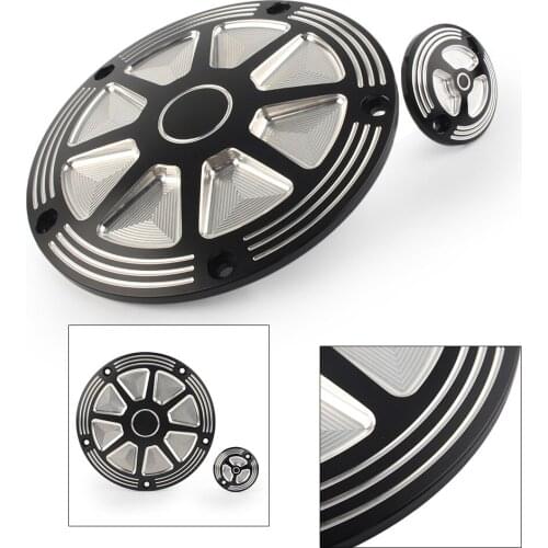 CNC Aluminum Motorbike Burst Derby Timing Timer Cover For Harley Electra Glide Road King FLHR 2014 2015 2016 2017 2018