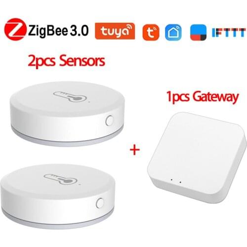 Tuya Wifi Smart Home ZigBee Temperature And Humidity Sensor Indoor Hygrometer Thermometer Works With Alexa Google Home