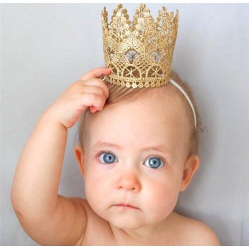 Children Girls Boy Big Crown Headband Hair Band Headwear Tiara Hair Accessories Decoration Fashion Cute Portable Lovely Headwear