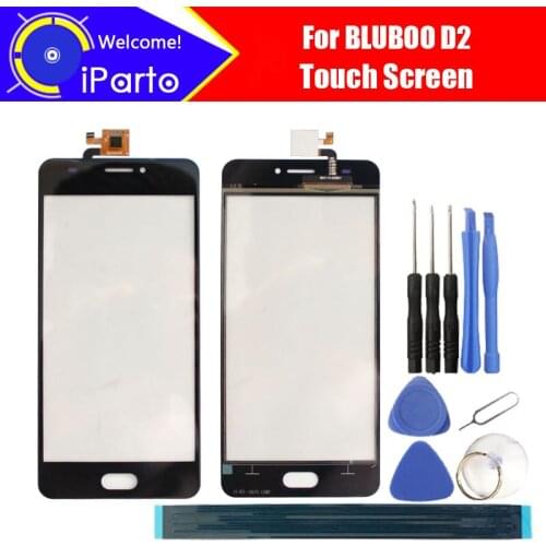 5.2 inch BLUBOO D2 Digitizer Touch Screen 100% Guarantee Original Glass Panel Touch Screen Glass For D2+tools+Adhesive