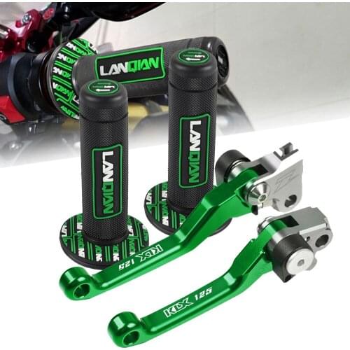 FOR KAWASAKI KLX125 KX 125 D-TRACKER 2010 2011 2012 2013 2014 2015 2016 Dirt Bike Parts Brake Clutch Levers Hand Grip Handlebar