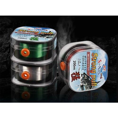 Hot Sale 200M Japan Fluorocarbon Brown Sinking Abrasion Resistance Freshwater Rope Fishing lines for Carp Fishing Tackle