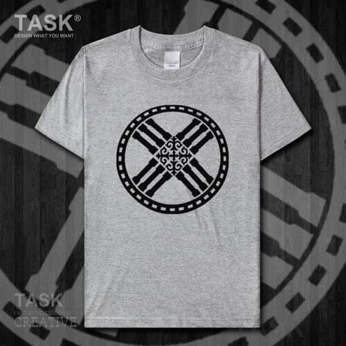 Kazakhstan KAM Kazakh short-sleeved T-shirt male KAZAKH totem Special ethnic half-sleeved Kazakhstan clothes summer Fashion 13