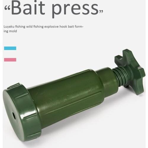 Plastic Carp Fishing Ground Bait Compressor Green Color Fishing Bait Tackle Feeder Making Accessories New