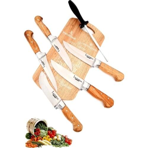 Knife Set - Kitchen Knife Set 5 pcs + Chopping Board