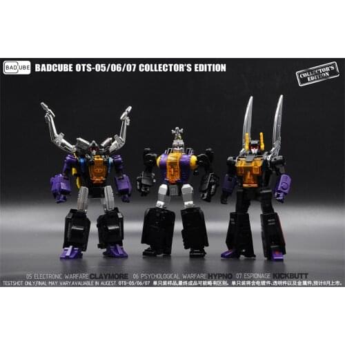 NEW Transformation BC Bad Cube OTS-05 OTS-06 OTS-07 Deluxe Edition Insecticon 3pcs/Set Action Figure Robot Toys