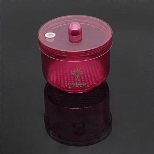 New Dental High Quality Soak Disinfection Cup Instruments Sterilize Box Autoclavable Pink