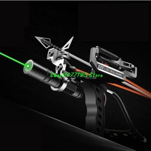 Professional Shooting Fish Arrows Adult Hunting Slingshot Tools With Darts Powerful Fishing Slingshot Rifle With Green Laser