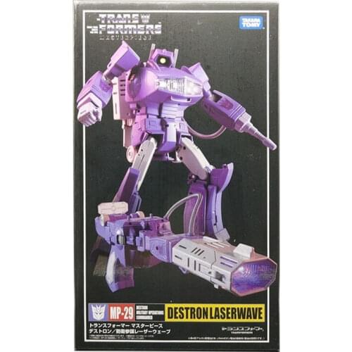 Transformers Robot Car Autobots Action Figure MP29 Master Piece MP-29 Destron Laserwave Model Toy Collections with Light Genuine