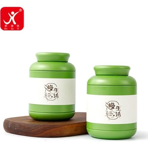 Xin Jia Yi Packing Tea Package Tin Box Metal Square Tin Can Customized Food Safety Tin Gift Box Cmyk Printed Tin Can