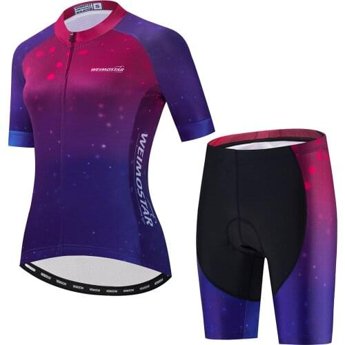 Weimostar Cycling Set Women Pro Team Bike Clothes Racing Sport Bicycle Clothing Breathable Cycling Clothing Suit Biking Uniforme