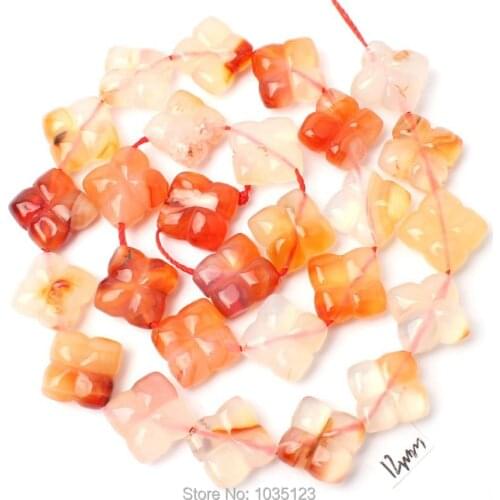 High Quality 12mm Pretty Natural Color Red Agates Rhombic Shape Gems Loose Beads Strand 15" DIY Creative Jewellery Making w2889