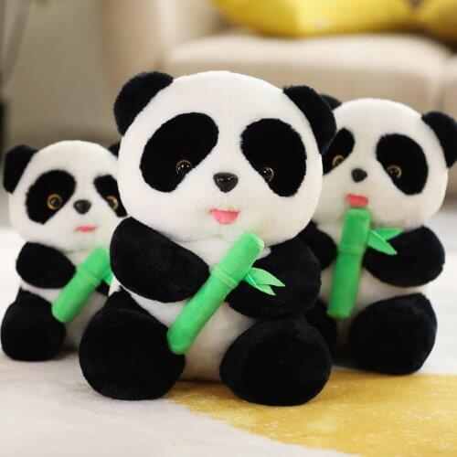 1pc 28/30/35CM Cute Panda Plush Toys Lovely Chinese Animal Bamboo Panda Dolls Stuffed Soft Pillow Kids Boys Baby Birthday Gifts