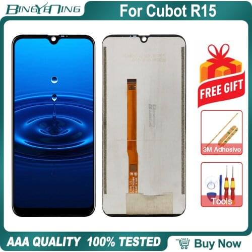 100% Original For Cubot R15 LCD&Touch screen Digitizer with frame display Screen module Repair Replacement Accessories Parts
