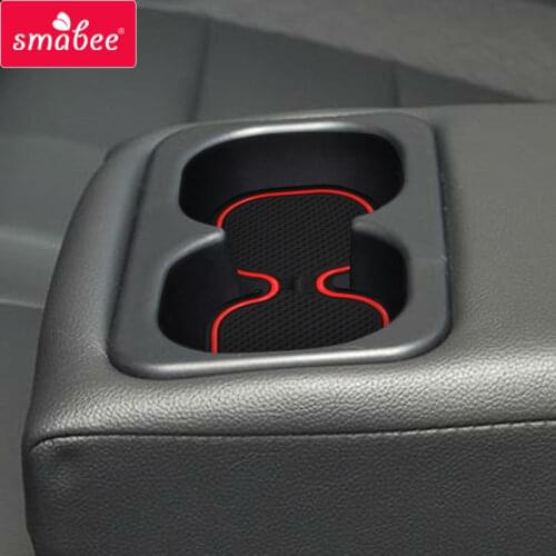 Smabee For MITSUBISHI attrage Gate slot pad Non-slip Mats Interior Door Pad/Cup 12PCS RED/BLUE/WHITE