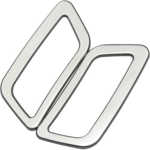 2PCS Stainless steel For Nissan X-TRAIL Xtrail X trail T32 2013+ Qashqai J11 2014+ Interior Air Condition Vent Frame Covers