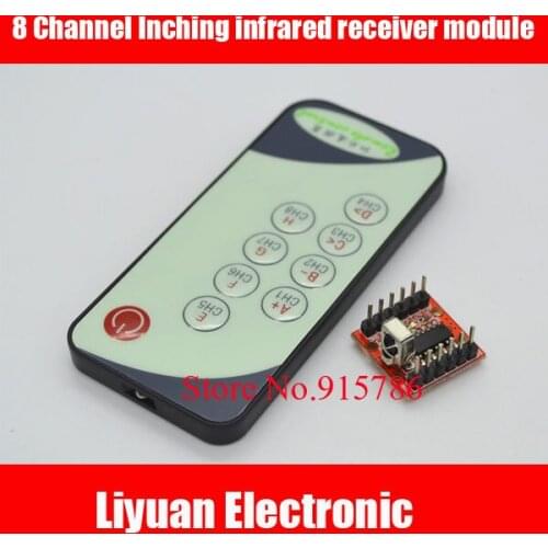 3pcs 8 Channel Inching infrared receiver module / IR receiving sensor / receiver module +9 key remote control